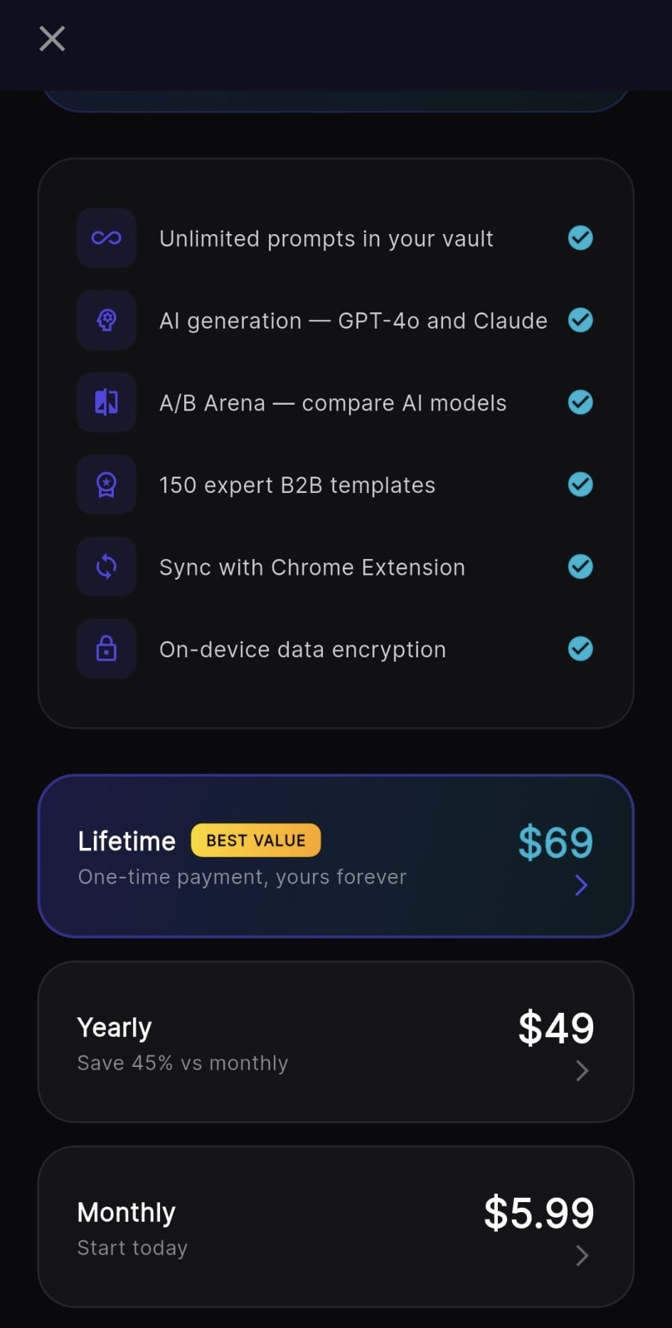 Prompt Secure — Premium plans