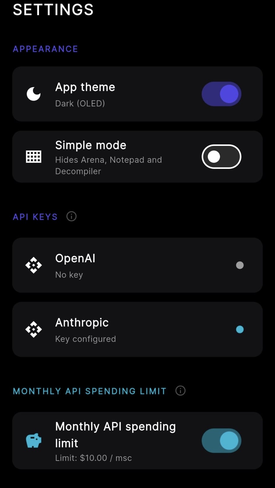 Prompt Secure — API Keys encrypted